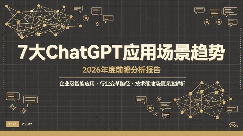 7大ChatGPT应用场景趋势（附解决方案）