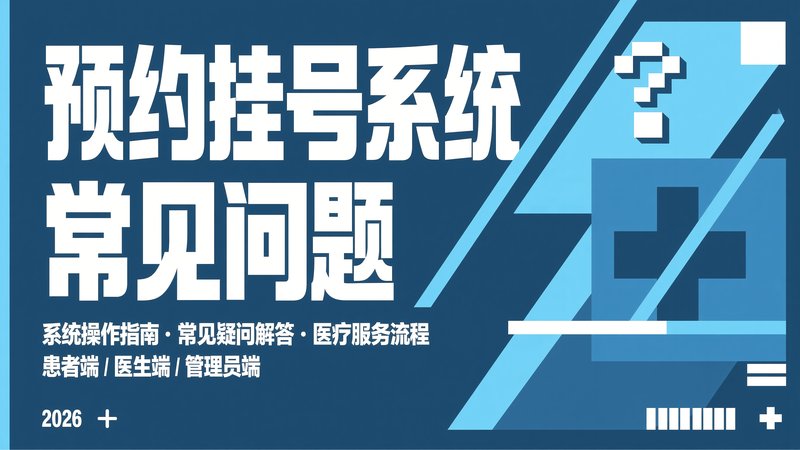 预约挂号系统常见问题席卷全球，这7类企业要注意