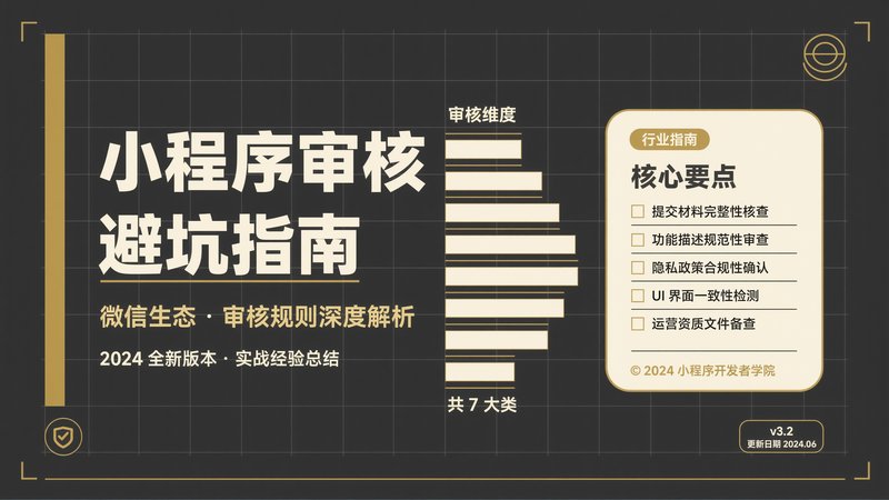 小程序审核不通过常见原因及解决方法